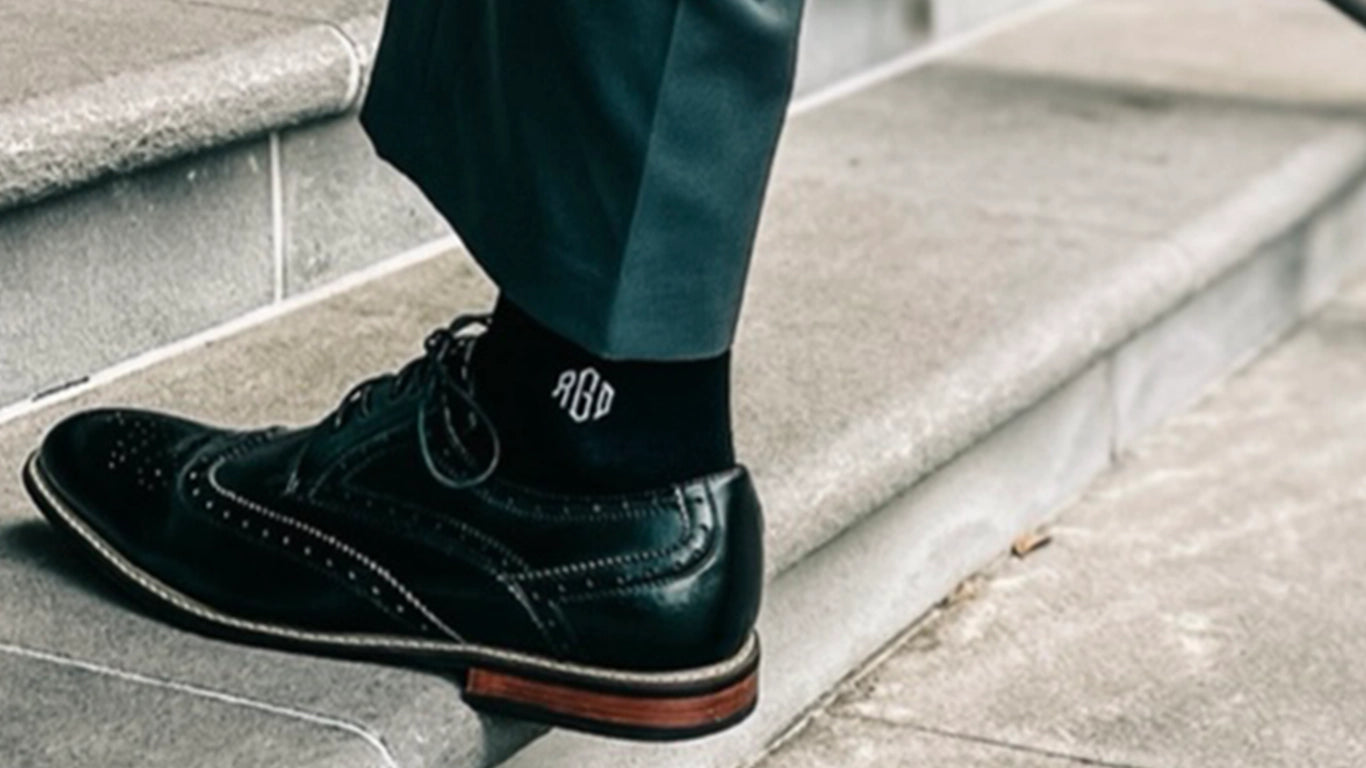 Personalize Your Look: The Ultimate Guide to Monogrammed Dress Socks ...