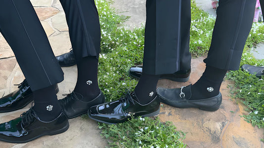 How Customers Are Rocking Their Monogrammed Socks from The Proper Groom