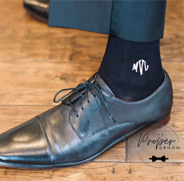Monogrammed Men's Dress Socks The Proper Groom Monogrammed Men's Dress Socks The Proper Groom